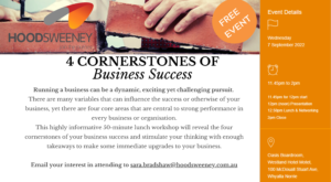 Read more about the article FREE EVENT – 4 Cornerstones of Business Success
